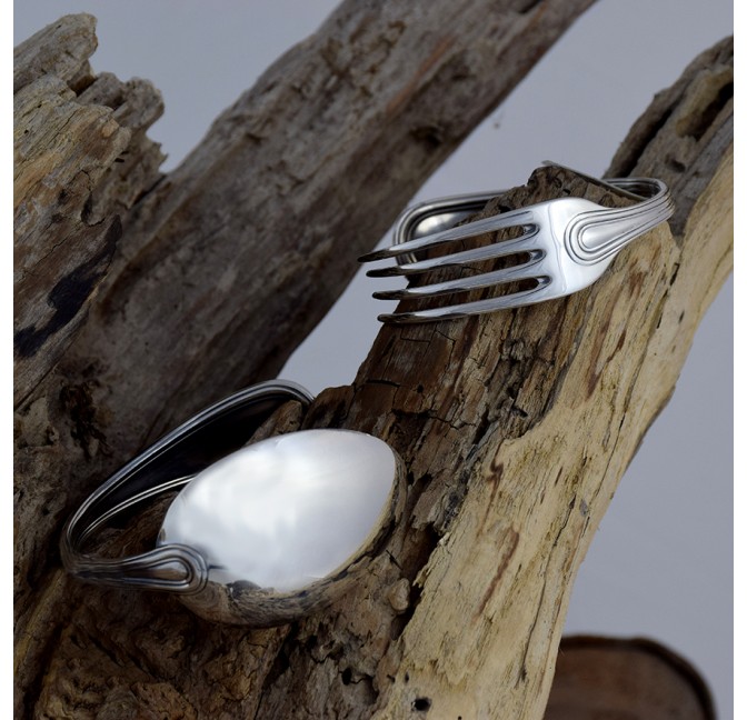 STERLING SILVER SPOON BANGLE