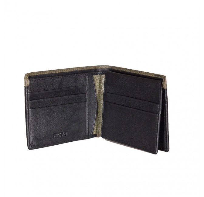 LEATHER MAN'S WALLET WITH FRONT HIDDEN POCKEY