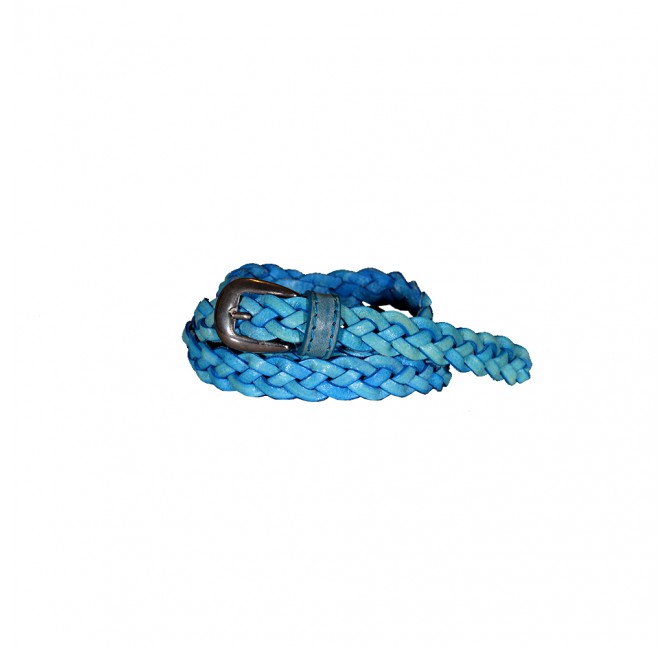 HAND BRAIDED LEATHER TINY WOMAN’S BELT