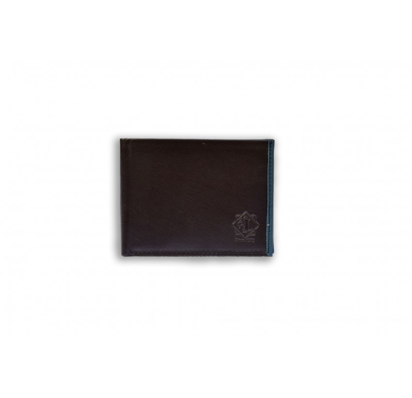 SOFT NAPPA COLORED EDGES MAN'S WALLET