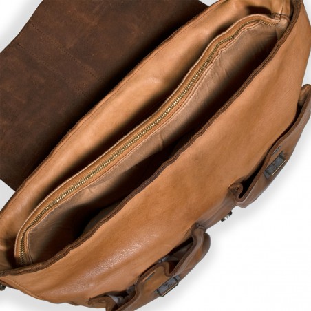 TWO LEATHER SOFT MAN'S BRIEFCASE