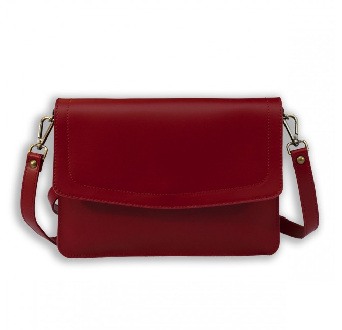 RUGA LEATHER FLAP OVER DRESSY LADY'S BAG