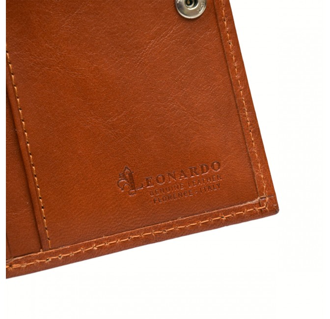 RFID BLOCKING WOMAN FRENCH WALLET IN TUSCAN COWHIDE
