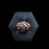 ROSE GOLD PLATED PUZZLE RING - 4 bands